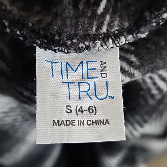 Midi Skirt Plaid Asymmetrical Black White Gray Size Small NWT - Picture 4 of 6